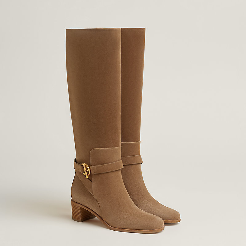 送料込【HERMES】グレナンバックル×レザー☆ブーツ Justine 50 Justine 50 boot | Hermès USA